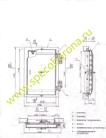 Дверь защитно-герметическая откатная ДУ-II-2