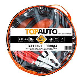 Медные стартовые провода «TOP AUTO»™, 230/280/330/380А; пакет с клапаном / сумка