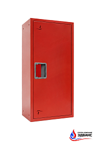 Шкаф пожарный серии "Эдванс" ШПО-102 НЗК  Евро-ручка, навесной закрытый красный