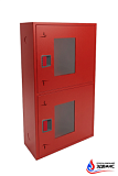 Шкаф пожарный серии "Эдванс" ШПК-320-12 НОК евро-ручка, навесной открытый красный