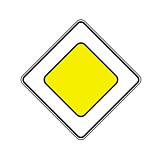 Дорожный знак 2.1 Главная дорога