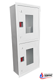 Шкаф пожарный серии "Эдванс" ШПК-320-21 ВОБ евро-ручка, встроенный открытый белый