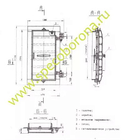 Дверь защитно-герметическая откатная ДУ-III-6