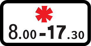 Дорожный знак 7.5.5 Время действия