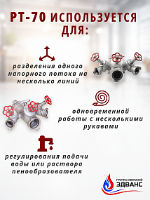 Разветвление рукавное трехходовое РТ