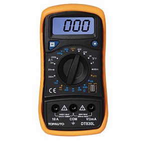 Мультиметр цифровой DT830L, с подсветкой