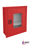 Шкаф пожарный серии "Эдванс" ШПК-310 ВОК евро-ручка, встроенный открытый красный