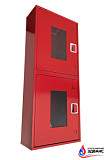 Шкаф пожарный серии "Эдванс" ШПКО-320 НОК евро-ручка, навесной открытый красный