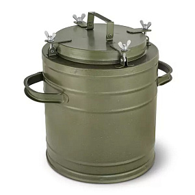Термос армейский эмалированный с нержавеющей колбой ТГ-12 (12 литров) с боковыми ручками